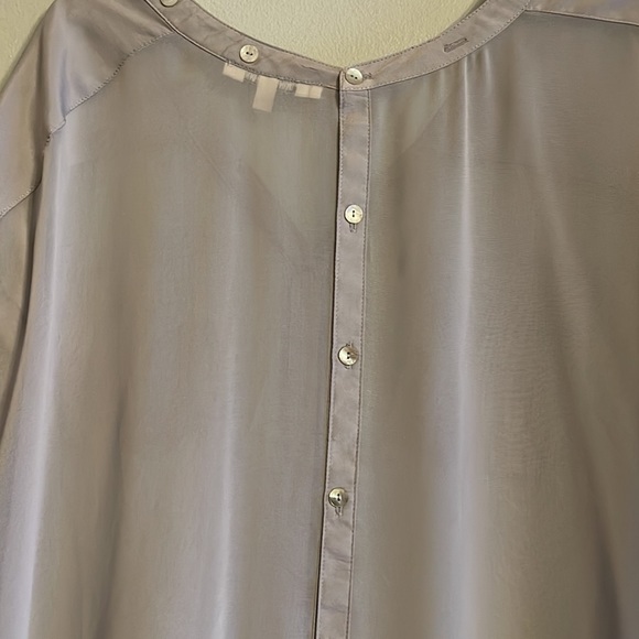 Daniel Rainn women gray button down short sleeve tunic - Picture 8 of 8